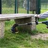 POSENPRO Tagliaerba e Rifinitore per Bordi 20V con Diametro di Taglio 26cm Manico Ausiliario con Asta Telescopica e Angolo di Taglio Regolabile