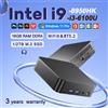 NONE Mini PC Windows 11 con Intel Core I9 8950HK/i3 6100U, 16GB DDR4, SSD da 1/2TB, Computer Desktop da Gaming con Windows 11, BT5.2, WIFI6, Computer da Gaming 4K