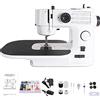 LetCartMaker 638 Mini Macchina da Cucire Elettrica per Uso Domestico con 41 Punti e Kit da Cucito da 42 Pezzi, Infilatura Facile e Funzionamento Fluido, Ottimo Regalo EU