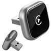 NONE Mini Adattatore Wireless CarPlay, Grigio Argento - Adattatore Wireless Compatto per Android Auto, Connessione Automatica Rapida, Aggiornabile