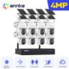 ANNKE Sistema di Videosorveglianza Wireless 10 Canali NVR 4MP con Doppia Lente, Telecamera WiFi 6 Ultra-Ampia per Esterni con Audio Bidirezionale