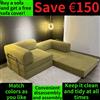 Divano Componibile Angolare per Soggiorno dal Design Innovativo, Compresso Sottovuoto, Divano Letto Multifunzione Nordico