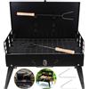 LONENESSL Griglia Portatile BBQ, Griglia a Carbone Pieghevole per Esterni, Mini Forno Barbecue per Campeggio, Picnic, Spiaggia