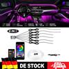 Bevinsee Kit Luci LED Decorative per Interni Auto con Fibra Ottica RGB 10M 8M 6M, Controllo Remoto APP, Multicolore, Effetto Neon
