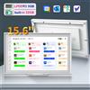 HGFRTEE 15,6" Smart WiFi 6 Calendario Digitale Android 14 Touchscreen Pianificatore Familiare Tabella delle Attività Installabile a Parete e da Scrivania Cornice Fotografica Sincronizzabile