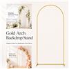 NONE Arco Metallico Dorato 6/6.6/7.2FT per Palloncini e Fiori, Struttura per Decorazioni di Matrimoni, Feste di Compleanno, Baby Shower, Cerimonie di Laurea