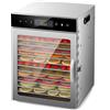 Vremota Essiccatore Alimentare a 12 Vassoi in Acciaio Inossidabile, Macchina da 800W per Uso Domestico, Essiccatore per Verdura e Frutta con Timer Digitale per Casa