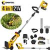 CONENTOOL Tagliasiepi a Batteria 4 in 1 21V con Asta di Prolunga, Mini Tagliasiepi Silenzioso con Doppie Lame, Kit Attrezzi da Giardino