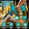 NONE Motosega a batteria brushless da 8 pollici - Motosega elettrica portatile da 21V con 1 o 2 batterie, per potatura alberi e taglio legna da giardino