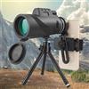 NONE Telescopio Monoculare HD 80x100 con Zoom Potente, Binocolo Portatile a Lungo Raggio per Caccia e Campeggio con Treppiede e Clip per Telefono