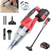NONE Aspirapolvere portatile 5500Pa con illuminazione a LED, senza fili, per aspirazione a umido e a secco, con filtro HEPA lavabile, senza sacco, per auto e casa, pulizia potente