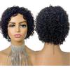 LUVBEUTY Parrucche Pixie Cut da 6 pollici in capelli umani, parrucche corte ricce in capelli umani per donna, parrucca bob con onde d'acqua, senza pizzo, interamente realizzata a macchina, economica.