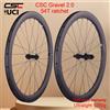 CSC Ruote in Carbonio per Bici da Strada CSC UCI Standard Ultraleggere, Cerchio Interno 23mm, Profondità 35-58mm, D272, Freno a Disco, Mozzo Center Lock 54T, Set Ruote per Ciclismo su Strada e Gravel