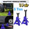 DayPlus Cavalletti per assale da 3 tonnellate, cavalletti di sollevamento per auto, furgoni e camion - Altezza regolabile 29-43 cm (11,4-17 pollici), Set da 2 - Attrezzi per officina e garage