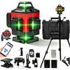DWiusty Livella laser professionale 4D 16 linee con treppiede da 1,2 m 360° ° Livella laser autolivellante a raggio verde con 2 batterie