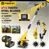 MELLWIN Motozappa Elettrica Senza Fili per Giardino, Coltivatore e Scarificatore Compatibile con Batteria Makita 18V