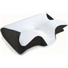 NONE Cuscino cervicale in memory foam, 2 in 1, ergonomico e ortopedico per il dolore al collo, cuscino di supporto sagomato, cuscino per il collo.