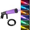 Yiflamefly Pistola a Colonna di Anidride Carbonica a Sei Luci con LED RGB, Effetto Atmosfera, Pistola per Fumo e Ghiaccio Secco per Bar, Matrimoni, Feste, Spettacoli, Concerti