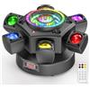 Yiflamefly 150W Luci a Testa Mobile a 6 Braccia con Fascio Luminoso RGBW LED, Luci DJ DMX512 per Feste, Matrimoni, Discoteche, Spettacoli, Nightclub, Bar, KTV