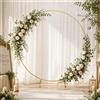 NONE Arco Circolare in Metallo da 2M per Matrimoni, Supporto per Palloncini e Fiori, Decorazione per Cerimonie, Feste, Baby Shower e Compleanni
