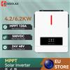 ECGSOLAX Inverter Solare Ibrido ECGSOLAX 6.2KW 4.2KW 48V 24V 220VAC Off-Grid a Onda Pura con Doppia Uscita e Caricatore Solare MPPT 120A