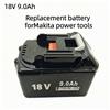 DAWEIKALA Batteria Ricaricabile 18V 9000mAh per Utensili Elettrici con LED, Sostituzione Li-ion LXT BL1860B BL1860 BL1850