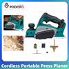 NONE Podofo Pialla Elettrica Portatile Ricaricabile Senza Fili da 82mm 12000RPM, Utensile Elettrico per Lavorazione del Legno Compatibile con Batteria 18V