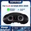AUTOTOP Cruscotto Digitale Linux da 10,25 Pollici con CarPlay Wireless e Android Auto per Audi A3 8V 2013-2020, Pannello Tachimetro, Cockpit Virtuale, Quadro Strumenti