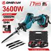 ONEVAN Sega circolare elettrica ONEVAN 3600W senza spazzole, 12000SPM, senza fili, per il taglio di tubi metallici, compatibile con batterie Makita 18V.