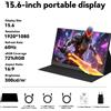 Teclast Monitor portatile da 15,6 pollici 60Hz per notebook/Xbox/PS5/Switch/TV Box/PC cellulare - Monitor LCD per estensione mobile