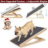 NONE Rampa per animali domestici in legno da 70 cm/100 cm, superficie antiscivolo, altezza regolabile - Scala portatile per cani per auto, furgone, divano, letto - Max 80 kg