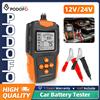 podofo Tester per batterie auto Podofo DM 12V 24V per test di resistenza interna/voltaggio/corrente di scarica/elettricità/durata, analizzatore LCD arancione, strumento diagnostico per auto e moto