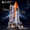 barweer Super Navetta Spaziale con Blocchi LED, Kit Modello di Aereo e Astronave, Giocattolo per Ragazzi e Adulti, Regalo Fai-da-Te 2200 Pezzi