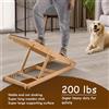 Rampa Regolabile per Cani, Rampe di Sicurezza 70cm/100cm, Scala Pieghevole in Legno per Cani e Gatti per Auto, Divano, Letto Alto, Superficie Antiscivolo, 2/4 Livelli, Altezza Regolabile