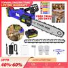 DayPlus Mini motosega brushless da 12 pollici, motosega elettrica senza fili da 5000W con batteria da 4.0Ah e caricabatterie, taglialegna portatile azionabile con una mano per potatura alberi, taglio rami da