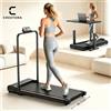 Crestora Tapis Roulant Pieghevole Silenzioso Crestora 2.0HP, Velocità di Camminata 1-6 km/h, Portatile con Corrimano, Capacità Massima di Peso 110 kg, Adatto a Tutte le Età