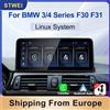 stwei Autoradio STWEI Linux per BMW Serie 3/4 F30 F31 Sistema NBT EVO Lettore Multimediale CarPlay Wireless Android Auto Bluetooth Radio FM Video