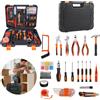 NONE Set di Attrezzi da 102 Pezzi, Kit Professionale per Casa con Set di Cacciaviti, Chiavi, Martello, Pinze - con Custodia, per Fai-da-Te e Garage
