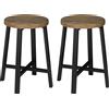 WOLTU 2PCS/SET Sedie da pranzo in stile industriale, sgabello da cucina con gambe in metallo per sala da pranzo, soggiorno, ristorante, caffetteria, pub