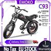 EMOKO C93 E-bike con Motore da 1000W, Batteria al Litio 48V 20AH, Velocità Massima 50km/h, Bicicletta Elettrica con Freni Idraulici, Mountain Bike Elettrica per Adulti, Pneumatici Fat 20*4.0 Pollici,