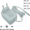 JUNCHEN Alimentatore 24V DC Bianco 1A, Alimentatore 24V 1.5A, Alimentatore 24 Volt 2 Amp, Alimentatore 24V 2.5 Amp, Alimentatore 24V 2A, Alimentatore 24V 1A