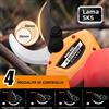 SWANSOFT Forbici elettriche a batteria da 40 mm, modello 8605, con due batterie da 21V 2Ah, taglio progressivo, per la potatura di viti, ulivi e meli