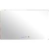NONE Specchio LED da bagno rettangolare 60x100 / 60x120 cm con luci, specchio da parete dimmerabile con funzione touch memory, 3 colori di luce, antiappannamento, specchio HD moderno per bagno, bianco