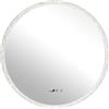 NONE Specchio LED da Bagno Rotondo 70/80cm Dimmerabile con Funzione Touch e Memoria, Specchio da Parete con Illuminazione Antiappannamento, 3 Colori di Luce, Bianco Caldo
