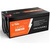 LiTime Batteria al litio LiFePO4 LiTime 12V 300Ah con BMS 200A, fino a 15.000 cicli e 10 anni di durata, ideale per sistemi solari e case mobili