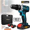 Gisam Trapano Avvitatore a Impatto Multifunzione Gisam 25+3, Utensile Elettrico per Fai-da-Te, Compatibile con Batteria Makita 18V