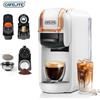 Cafelffe Macchina da caffè a capsule Cafelffe 4 in 1, 19 bar, per caffè caldo e freddo, 4 adattatori per capsule Nes Original/DG/44mm ESE e caffè in polvere