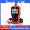 VDIAGTOOL Tester Batteria Auto VDIAGTOOL BT500 6V 12V 24V, Scanner Diagnostico 5-3000 CCA per Avviamento e Ricarica, Analizzatore per Batterie Auto, Moto e Camion