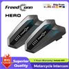 FreedConn Interfono per Casco Moto Freedconn Hero, Auricolare Bluetooth, Intercomunicatore Moto BT, Condivisione Musica, 10 Piloti, Impermeabile