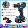 NONE Trapano Avvitatore a Percussione Multifunzione Brushless, Trapano a Batteria ad Alta Velocità 2200 RPM, Utensile Elettrico Portatile con Motore Brushless Resistente all'Usura e Lunga Durata